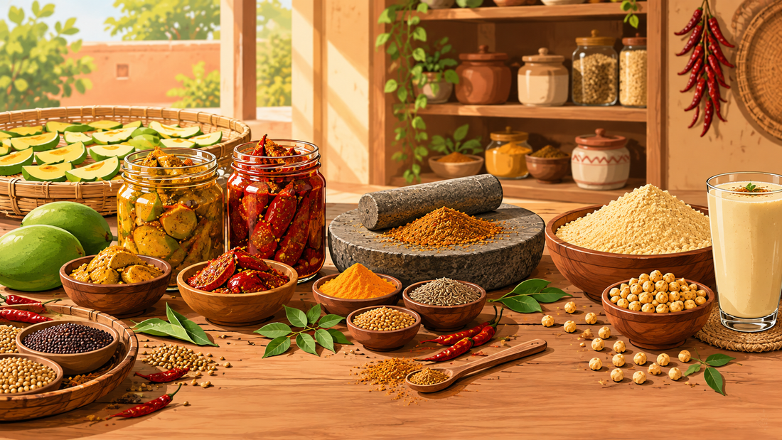 The Authentic Indian Pantry Guide: How Sun-Dried Pickles, Low-Heat Spices, and Traditional Sattu Redefine Desi Flavors