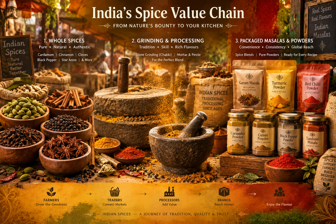 From Whole Spices to Masala: How India's Spice Value Chain Works
