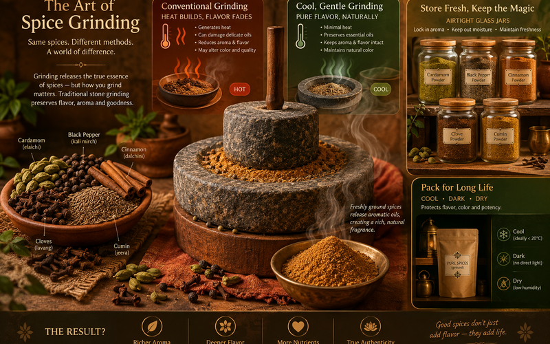 Why Low-Heat Grinding Matters: Understanding Modern Indian Spice Processing