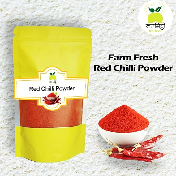 Khat Mitthi Red Chilli Powder | Pure Lal Mirch Powder with natural oil