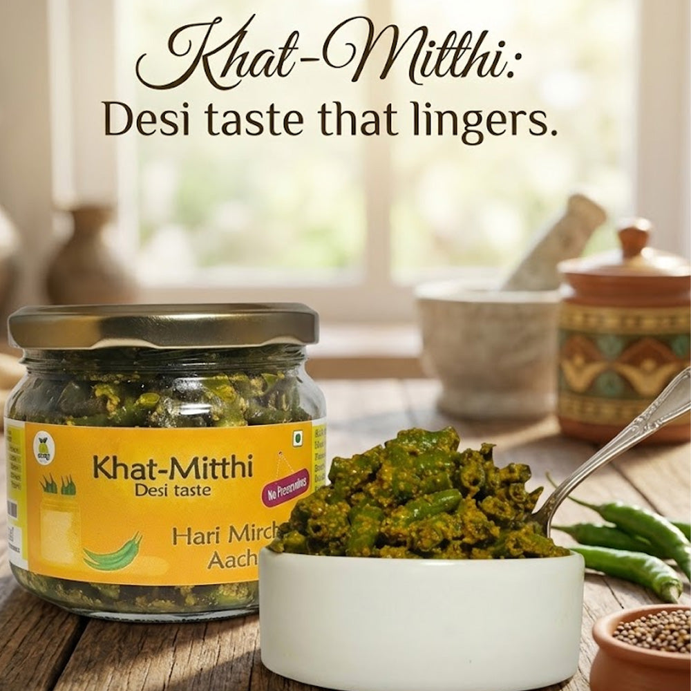 Green Chilli Pickle | Hari Mirch Ka Achar