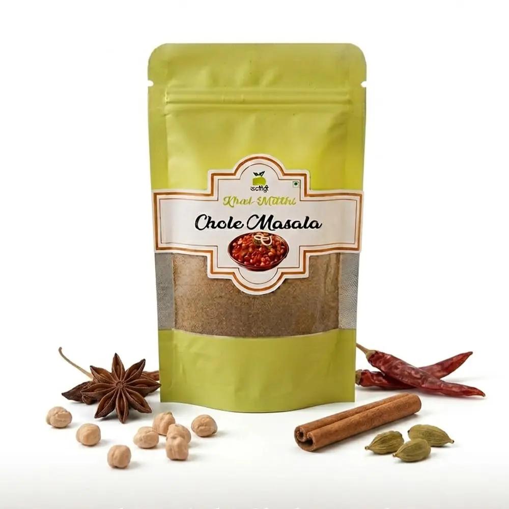 Khat Mitthi Chole Masala | Low Heat Ground | Premium Spice Blend | Authentic Punjabi Chole Masala - Khat Mitthi