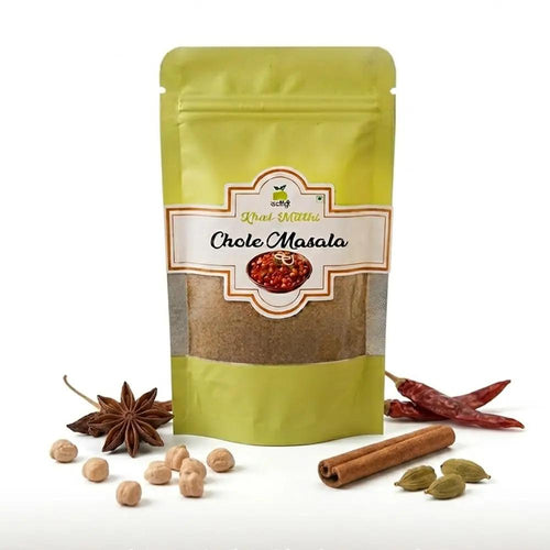 Khat Mitthi Chole Masala | Low Heat Ground | Premium Spice Blend | Authentic Punjabi Chole Masala - Khat Mitthi