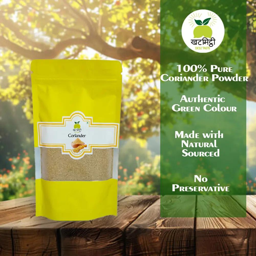 Khat Mitthi Dhaniya Powder 10% pure, authentic colour, farm fresh inredient, No preservative