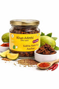 Khat Mitthi Sukha Aam Ka Achar | Traditional Dry Mango Pickle | Homemade Indian Achar | 100% Natural - Khat Mitthi