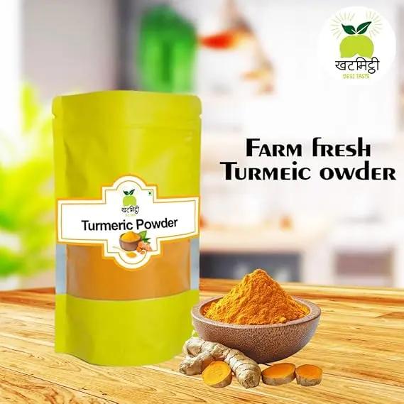 Khat Mitthi Turmeric Powder | Low Heat Ground Haldi Powder | Premium Quality - Khat Mitthi