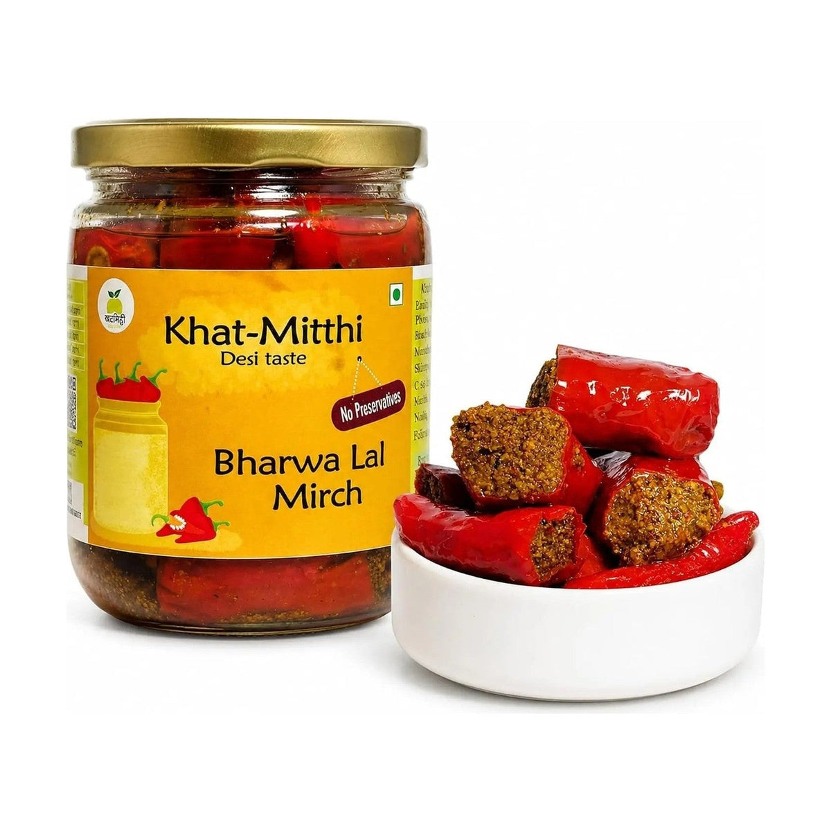 Bharwa Lal Mirch Achar (Stuffed Red Chilli Pickle) – Khat Mitthi