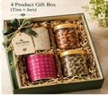 Khat Mitthi Classic four-piece executive dry fruit gift box