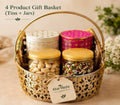 Classic golden filigree royal basket hamper