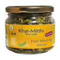 Hari Mirch Ka Achar (Green Chilli Pickle) – Khat Mitthi
