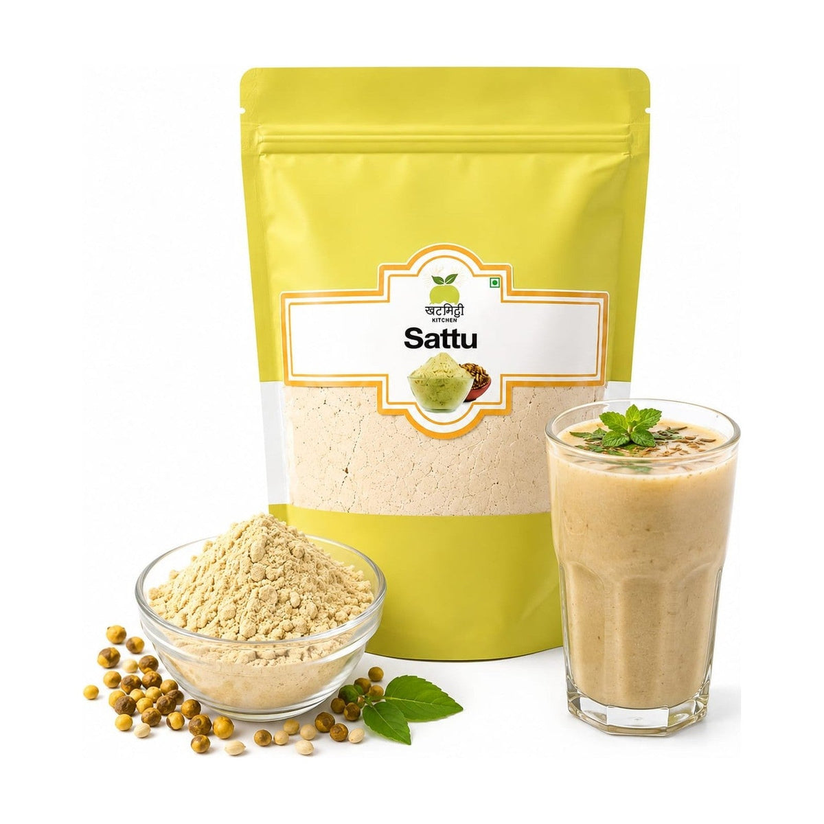 Chana Sattu (Roasted Bengal Gram Flour) – Khat Mitthi