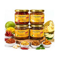 Pickle Combo of 4: Red Chilli, Mango, Kathal & Garlic (4 × 250g) – Khat Mitthi